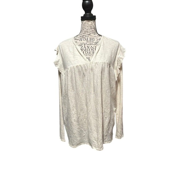 Canyon Retreat Long Sleeve Ivory Embroidered Womens Lg Cottagecore Whimsical - Picture 2 of 10